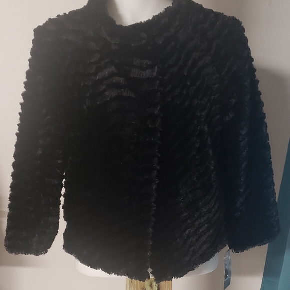 I.N.C Faux-Fur Coat, - Picture 6 of 7